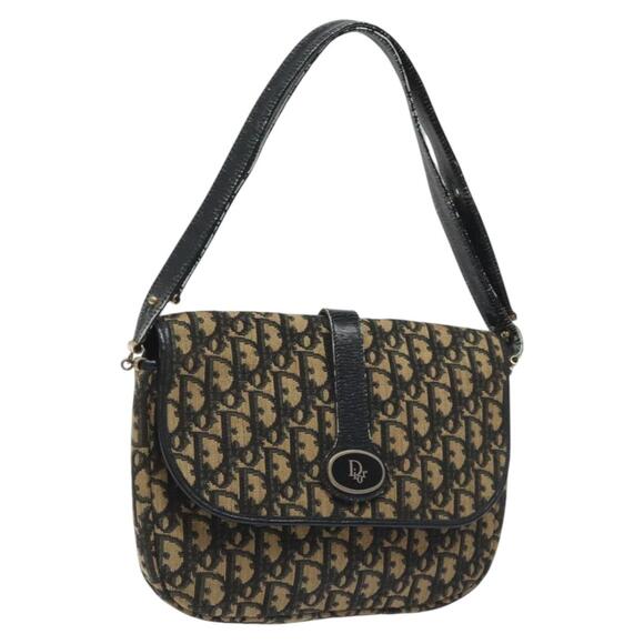 DIOR Trotter Canvas Shoulder Bag Navy - Picture 1 of 16